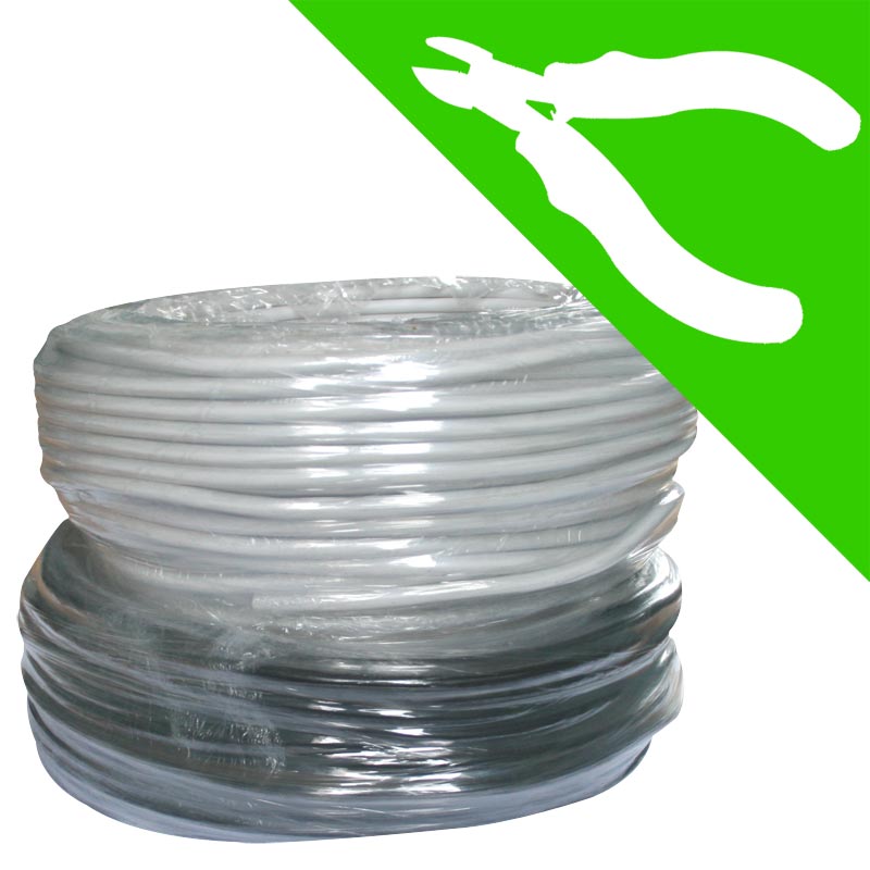 Câble souple domestique gris - 3G1,5 mm² - ( Prix au mètre )