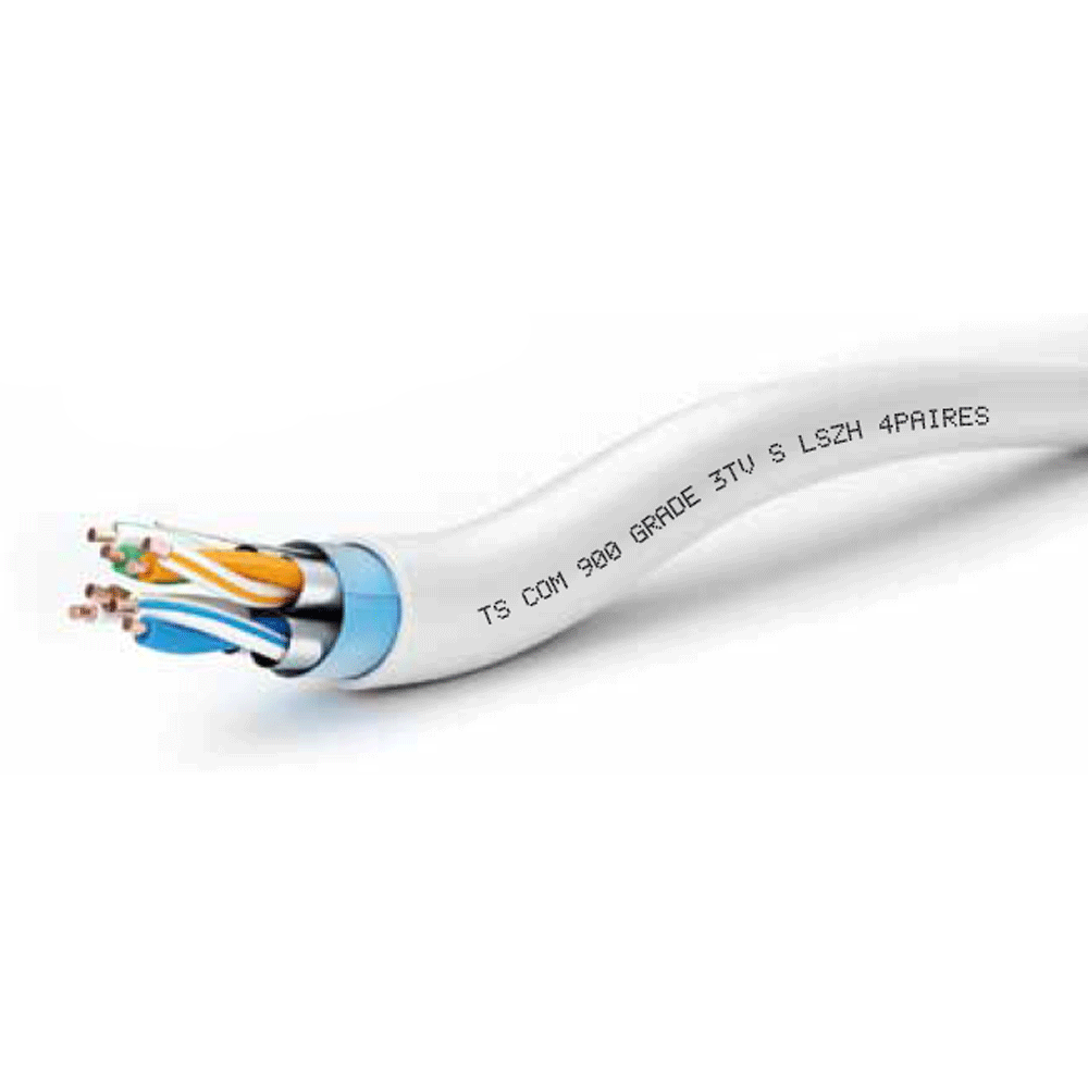 Câble Ethernet 4 paires Grade 3 TV (jusqu'à 10 Gbit/s